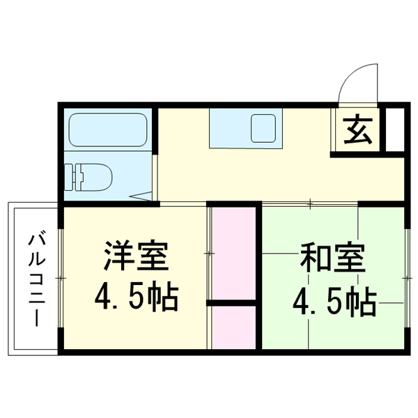 間取図カラーパターンA