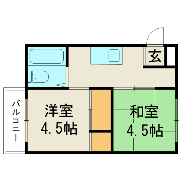 間取図カラーパターンB