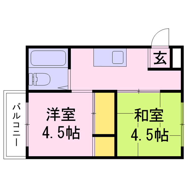 間取図カラーパターンC