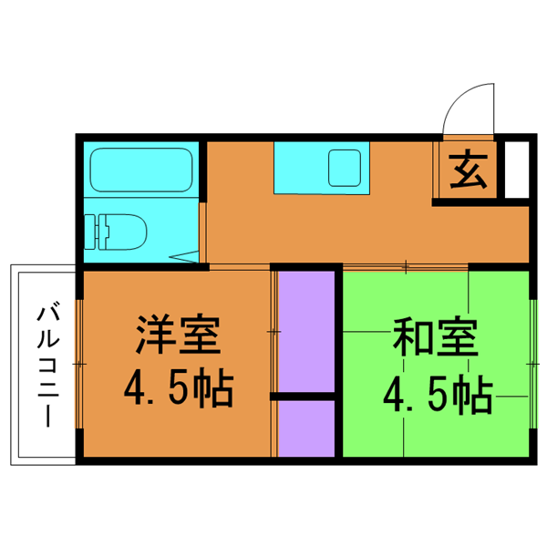 間取図カラーパターンD